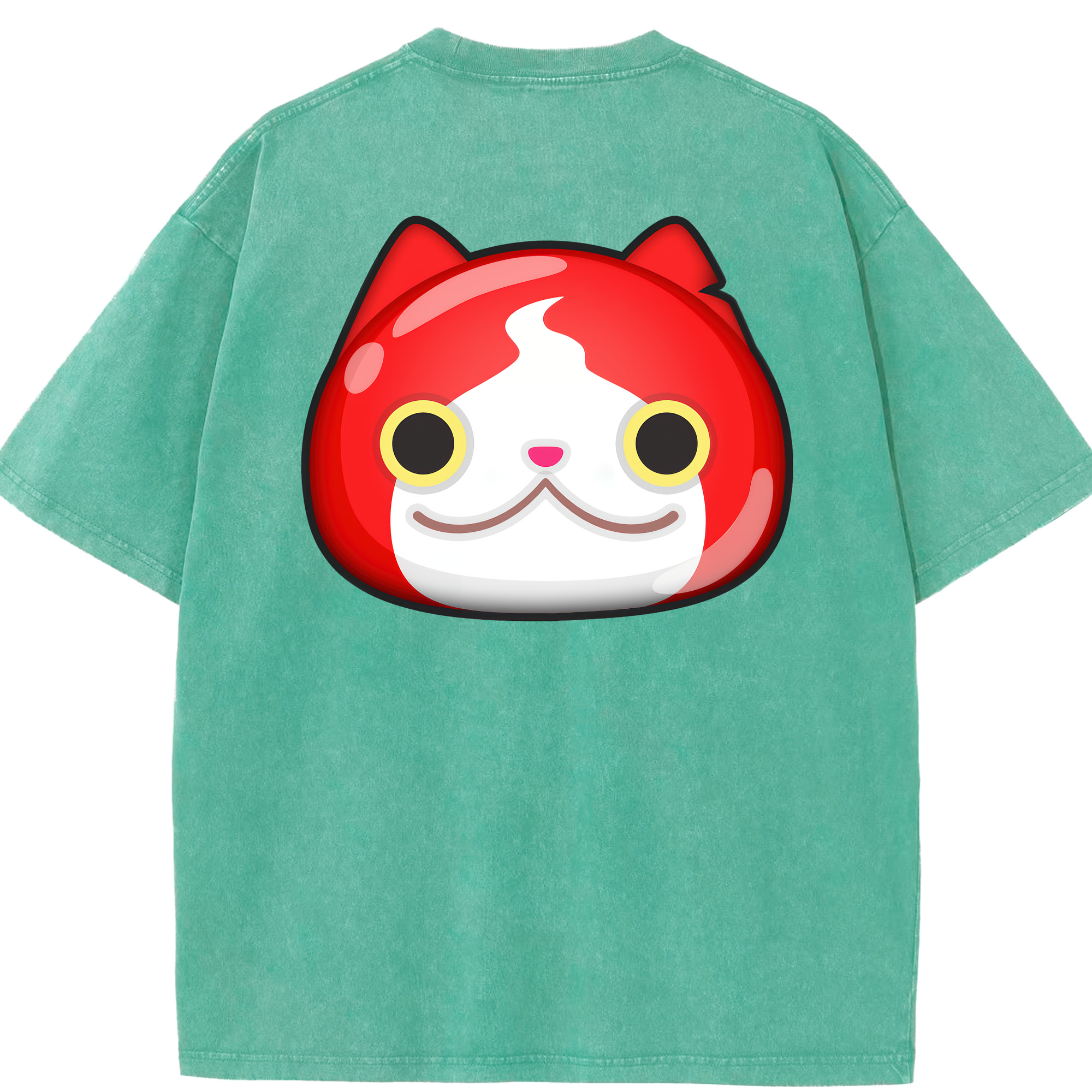 （画像用） 妖怪ウォッチ Yo-kai Watch 綿100% ヴィンテージ風 半袖Tシャツ（背面プリント）